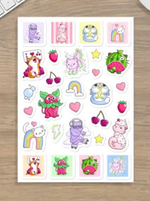 Sticker Collection: Cute Cat Characters