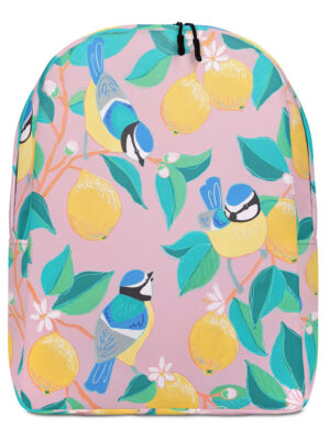 Birds and Lemons Minimalist Backpack