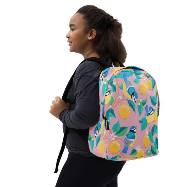 all-over-print-minimalist-backpack-white-right-front-69208829b521b.jpg Birds and Lemons Minimalist Backpack