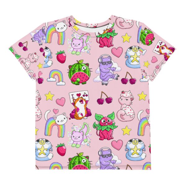 Cute Cats Youth crew neck t-shirt