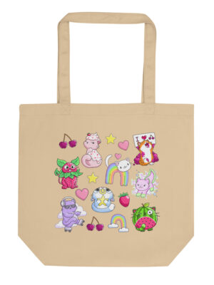Cute Cats Pattern Eco Tote Bag