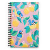 Birds and Lemons Spiral notebook