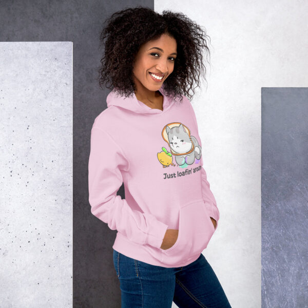 unisex-heavy-blend-hoodie-light-pink-right-691ee24bedb46.jpg Penelope & Pumpkin "Just Loafin' Around" Hoodie