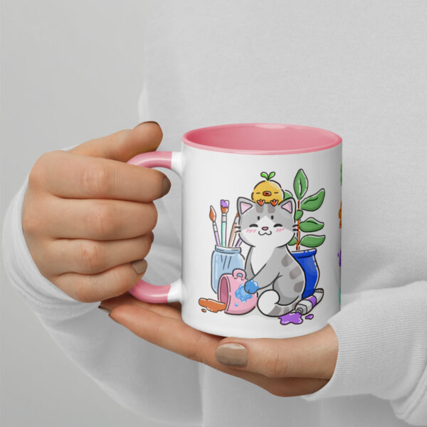 Penelope & Pumpkin Mug with Colour Inside