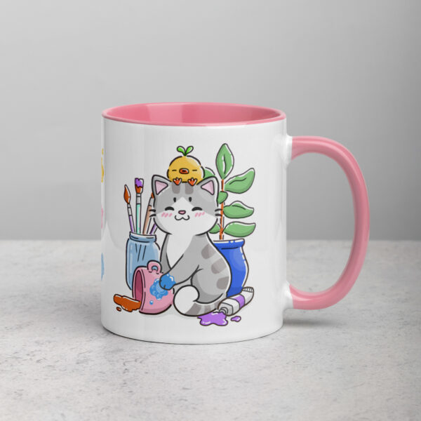 Penelope & Pumpkin Mug with Colour Inside