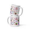 Cute Cats Pattern White glossy mug