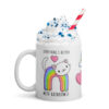 Cute Cats Rainbows Phoebe White glossy mug