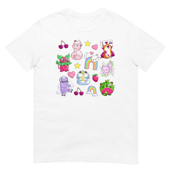 unisex-basic-softstyle-t-shirt-white-front-694ba29de5745.jpg Cute Cats Short-Sleeve Unisex T-Shirt