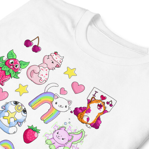 unisex-basic-softstyle-t-shirt-white-zoomed-in-694ba29de4694.jpg Cute Cats Short-Sleeve Unisex T-Shirt