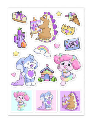 kiss-cut-sticker-sheet-white-front-6978b9751707f.jpg Joy, Pablo & Sweet Dreams Sandy Sticker sheet