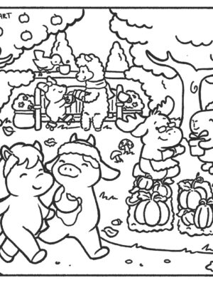 Draw Stuff Outside - Critter Town Autumn Garden