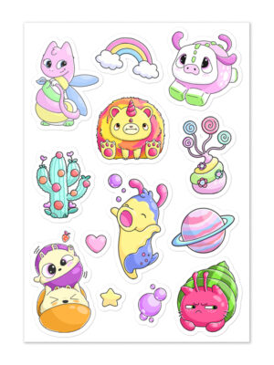 Planet Candyna Sticker sheet