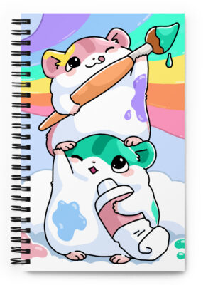 Rosie & Basil the Huesters Spiral notebook