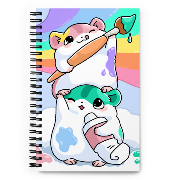 spiral-notebook-dotted-front-69c9003aa59ff.jpg Rosie & Basil the Huesters Spiral notebook