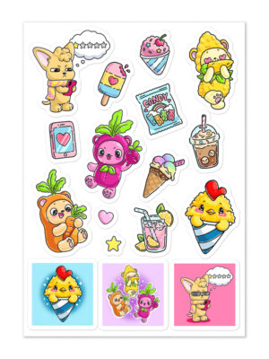 Candy-Pop Sticker sheet