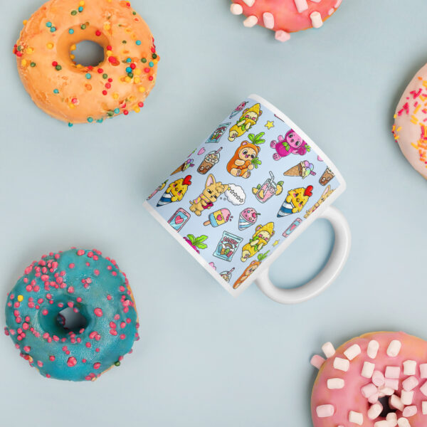 Candy-Pop White glossy mug