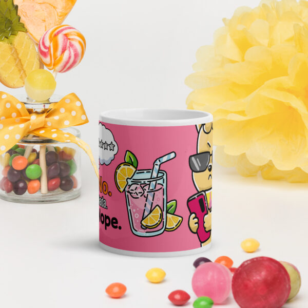 Candy-Pop Chi Chi "No. Nada. Nope." Slogan White glossy mug