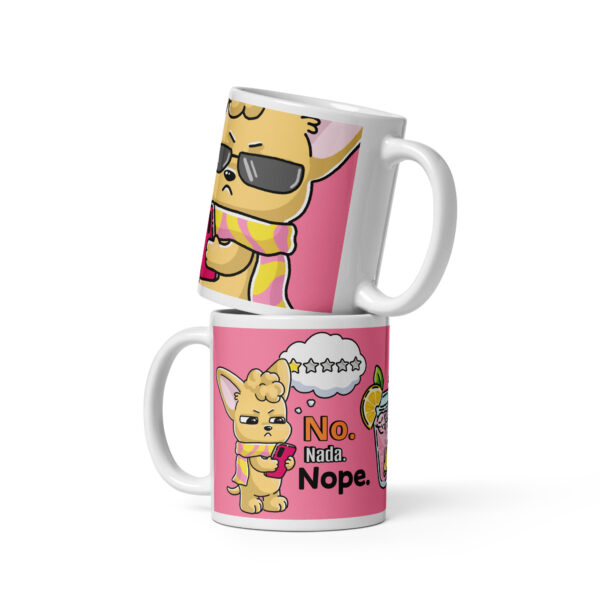 Candy-Pop Chi Chi "No. Nada. Nope." Slogan White glossy mug
