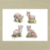 Fox cubs Fox Cubs Art Print