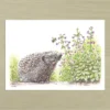 Hedgehog & bumblebee Hedgehog & Bumblebee Art Print