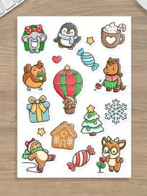 Sticker Collection: Festive Characters