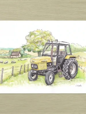 Farm Tractor Art Print