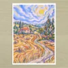 Wheat fields Golden Wheat Fields Art Print