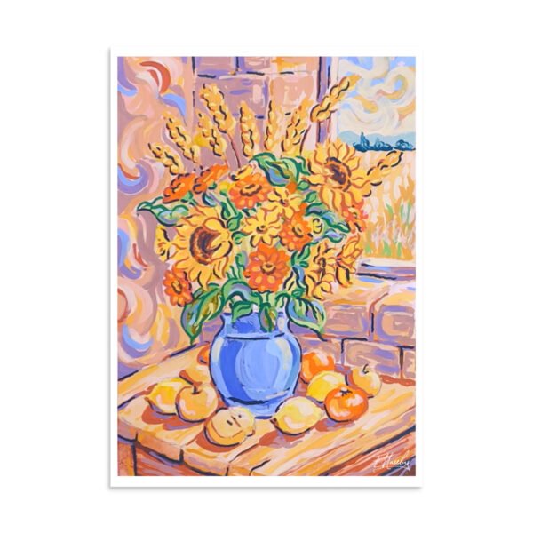 premium-luster-photo-paper-poster-in-11.69x16.54-front-6a6357161db34.jpg Golden Sunflowers Art Print