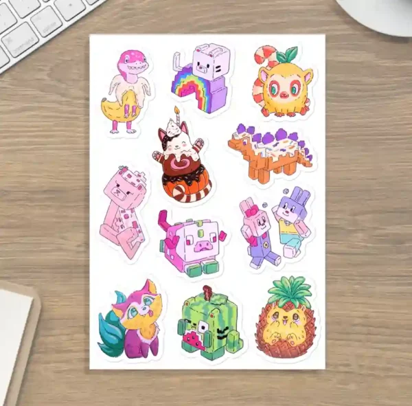sticker fruit Sticker Collection: Fruits & Pixels