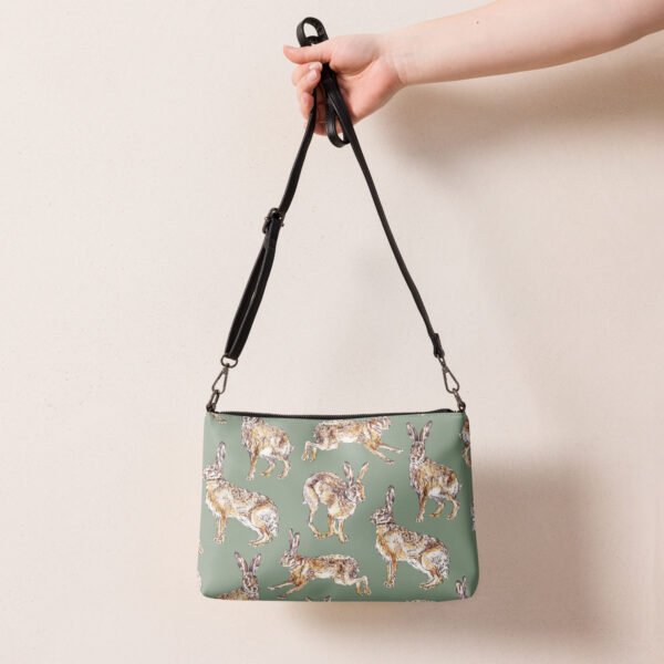 all-over-print-crossbody-bag-white-front-6a6de208a1cf0.jpg Hopping Hares Crossbody Bag