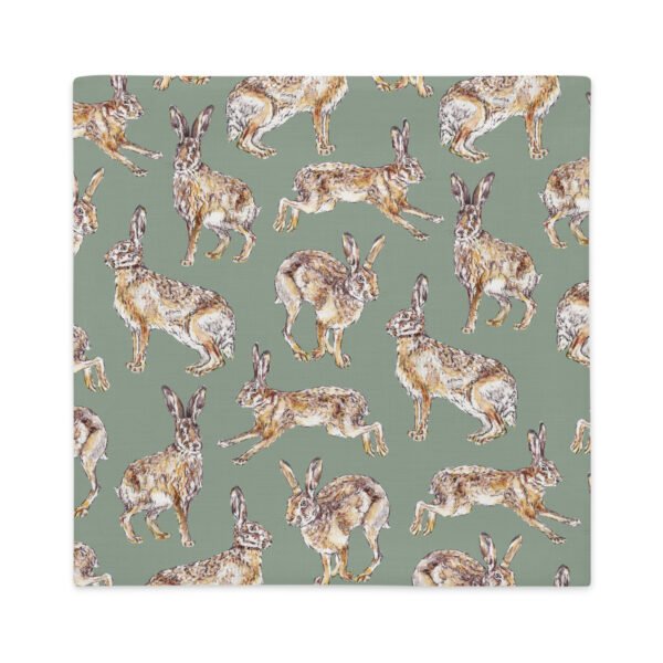 Hopping Hares Premium Pillow Case