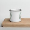 Floral Hare Enamel Mug