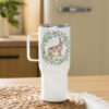 Floral Hare Travel Mug