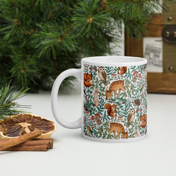 Forest Animals White glossy mug
