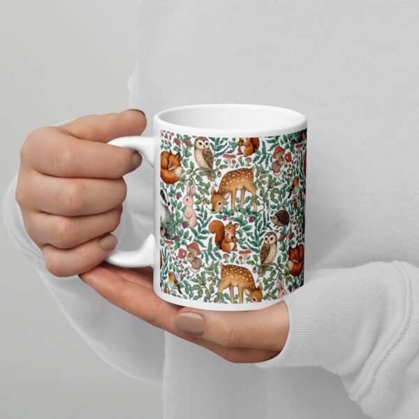Forest Animals White glossy mug