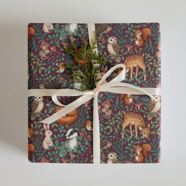 Forest Animals Wrapping paper sheets