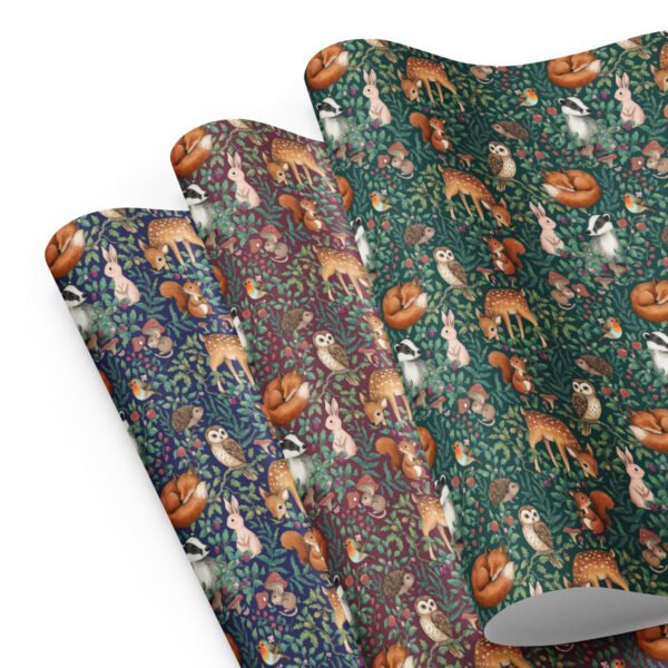 Forest Animals Wrapping paper sheets