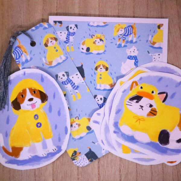 Raining Cats & Dogs Stationary Bundle